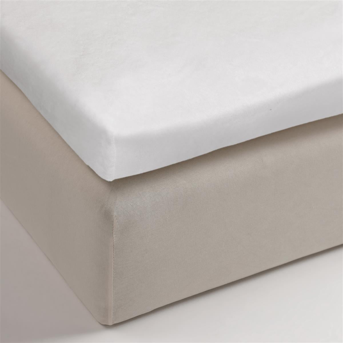 Beddinghouse Splittopper Molton Stretch - Weiß