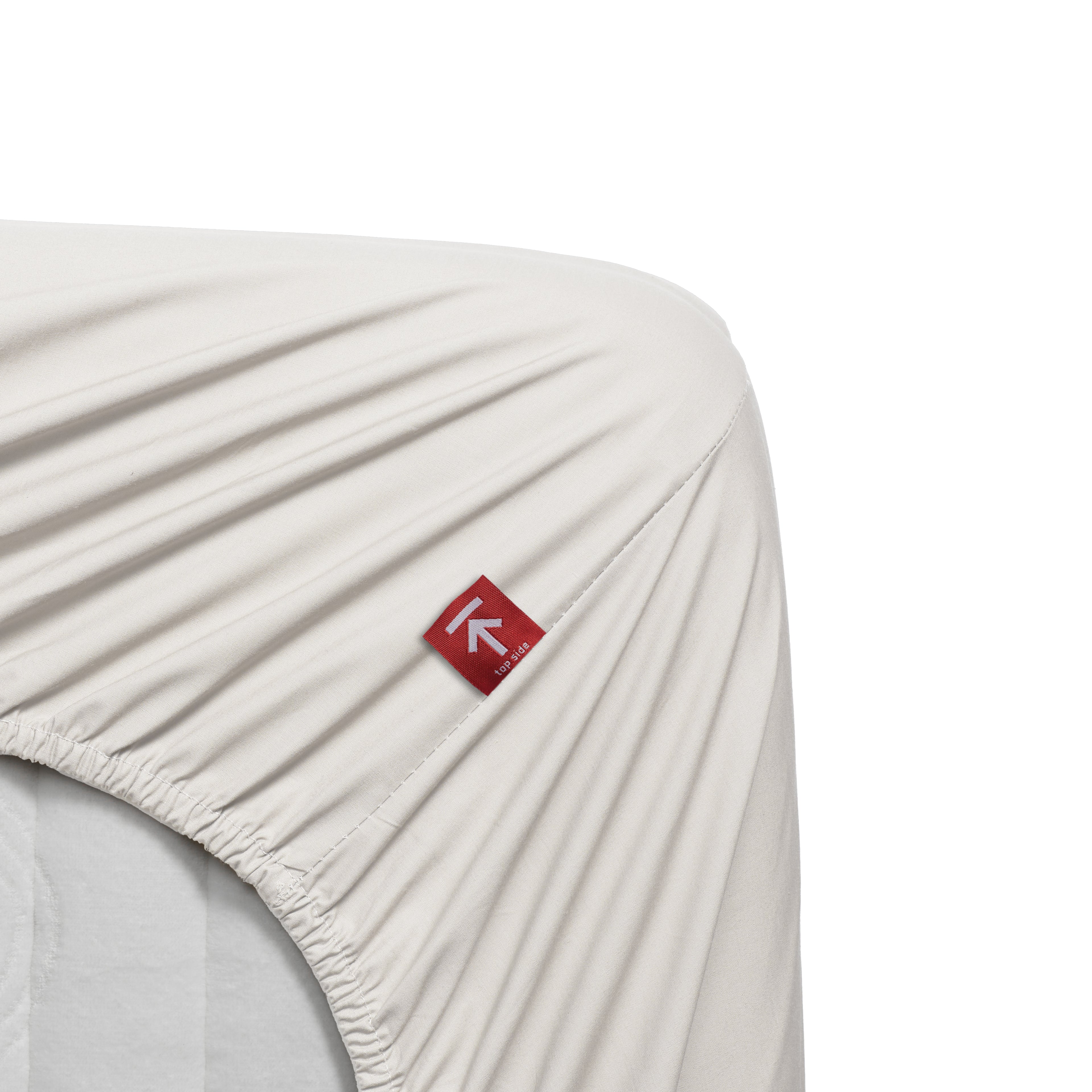 Beddinghouse Topper Spannbettlaken - Perkal Baumwolle - Off-White