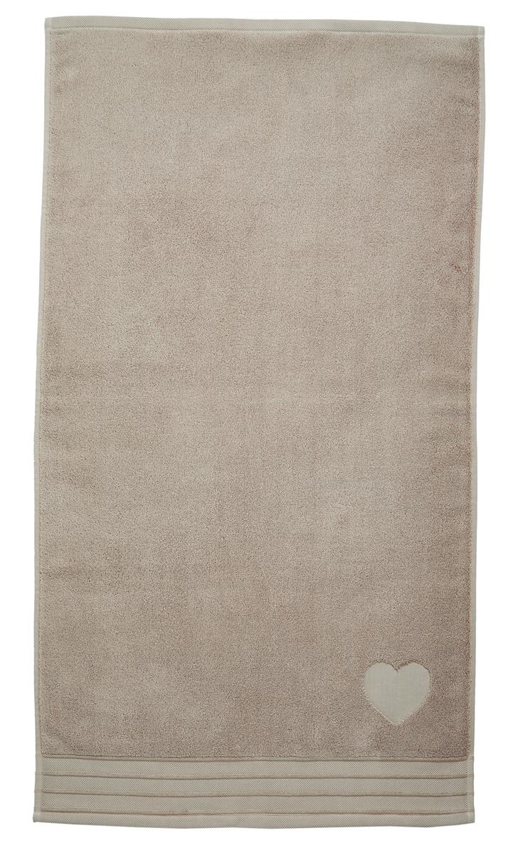 Riviera Maison Heart Badtextilien - Taupe