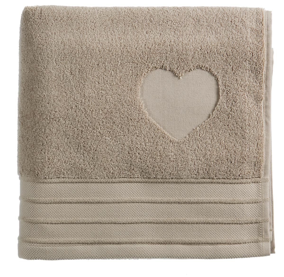Riviera Maison Heart Strandtuch - Taupe