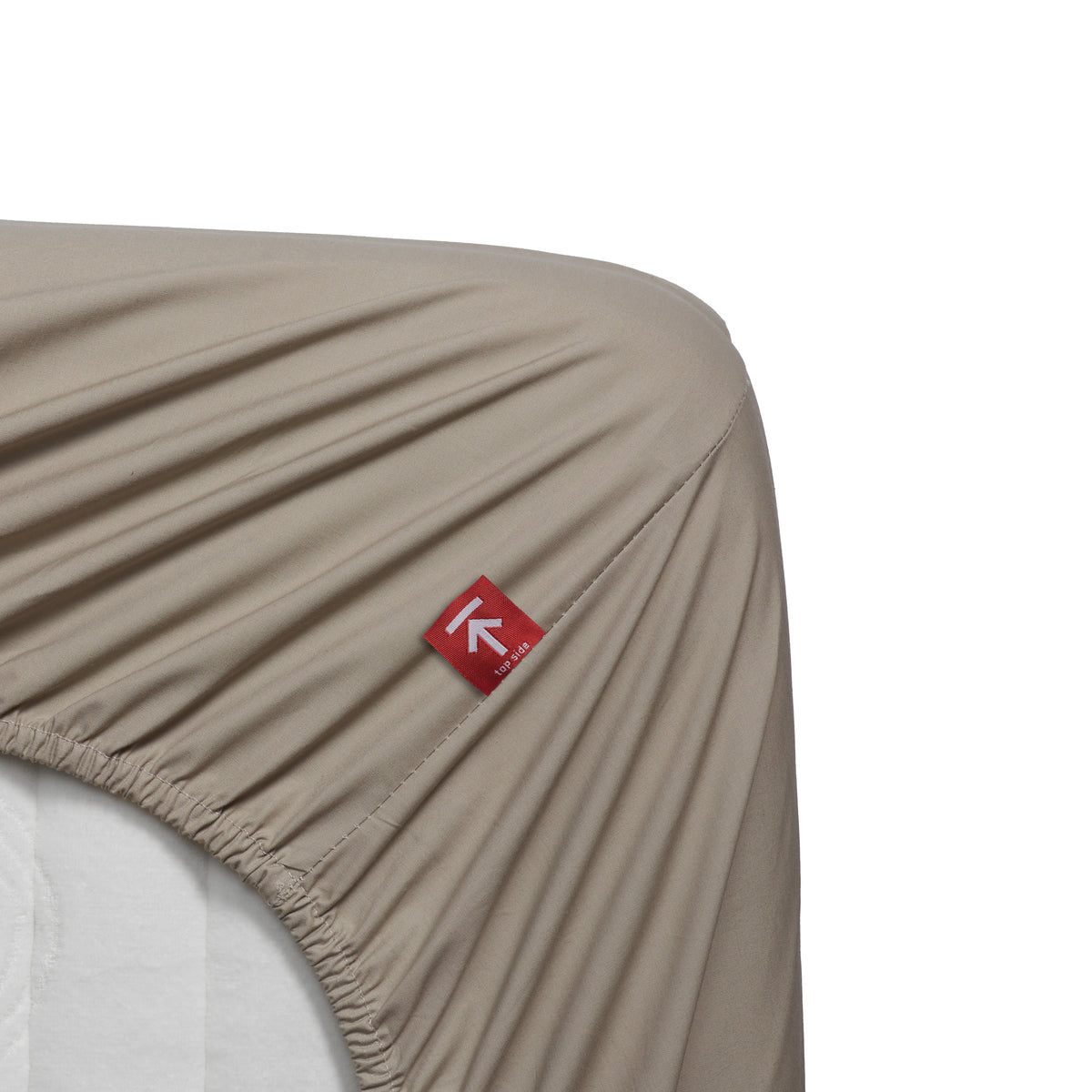 Beddinghouse Topper Spannbettlaken - Perkal Baumwolle - Sand