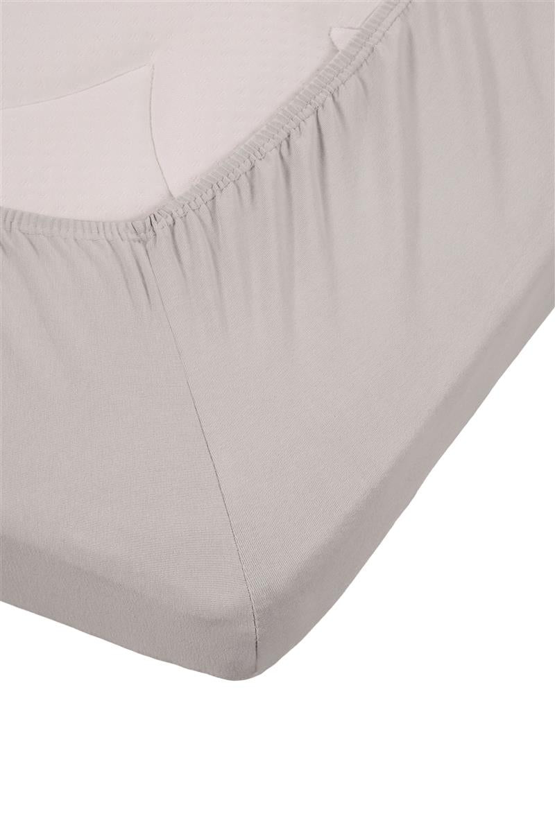 Beddinghouse Splittopper Spannbettlaken - Jersey Lycra - Hellgrau