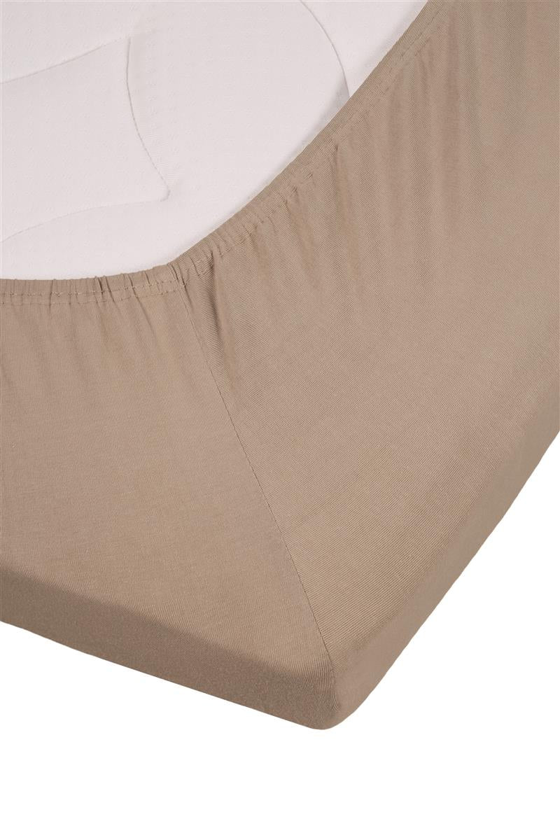 Beddinghouse Topper Spannbettlaken - Jersey Lycra - Taupe