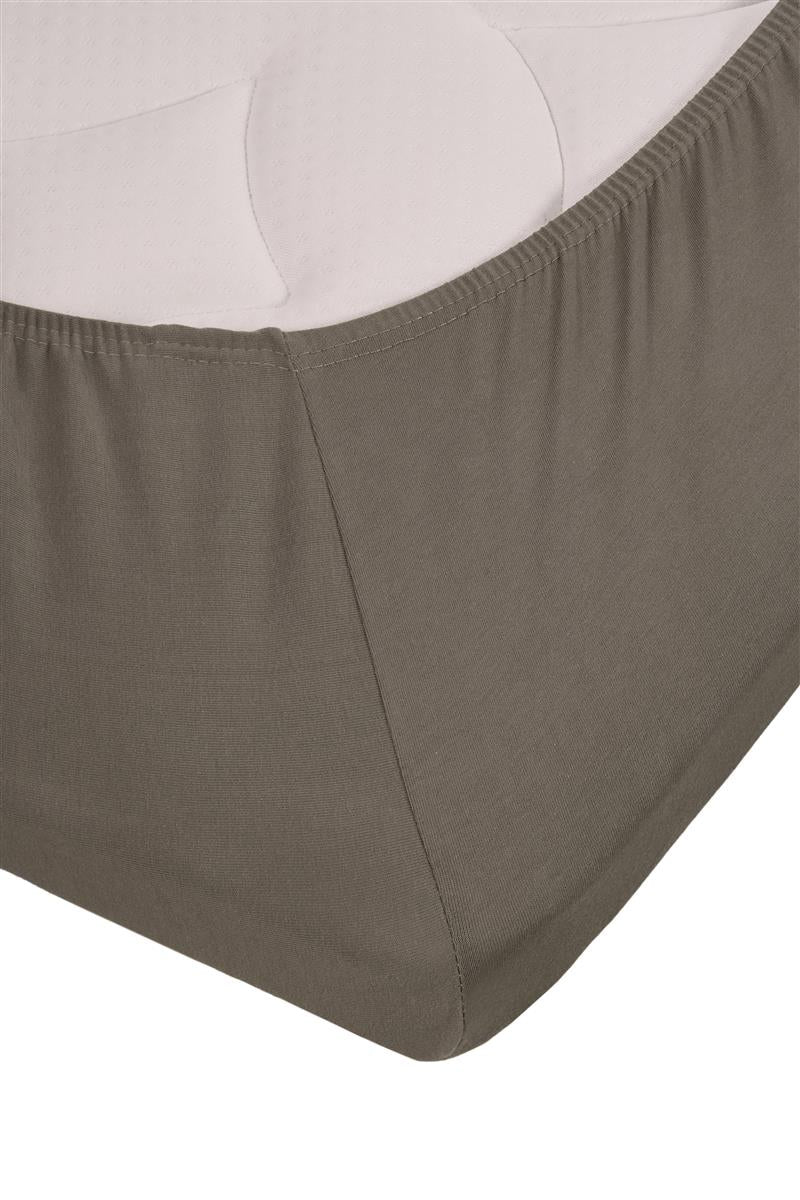 Beddinghouse Splittopper Spannbettlaken - Jersey Lycra - Warmes Grau