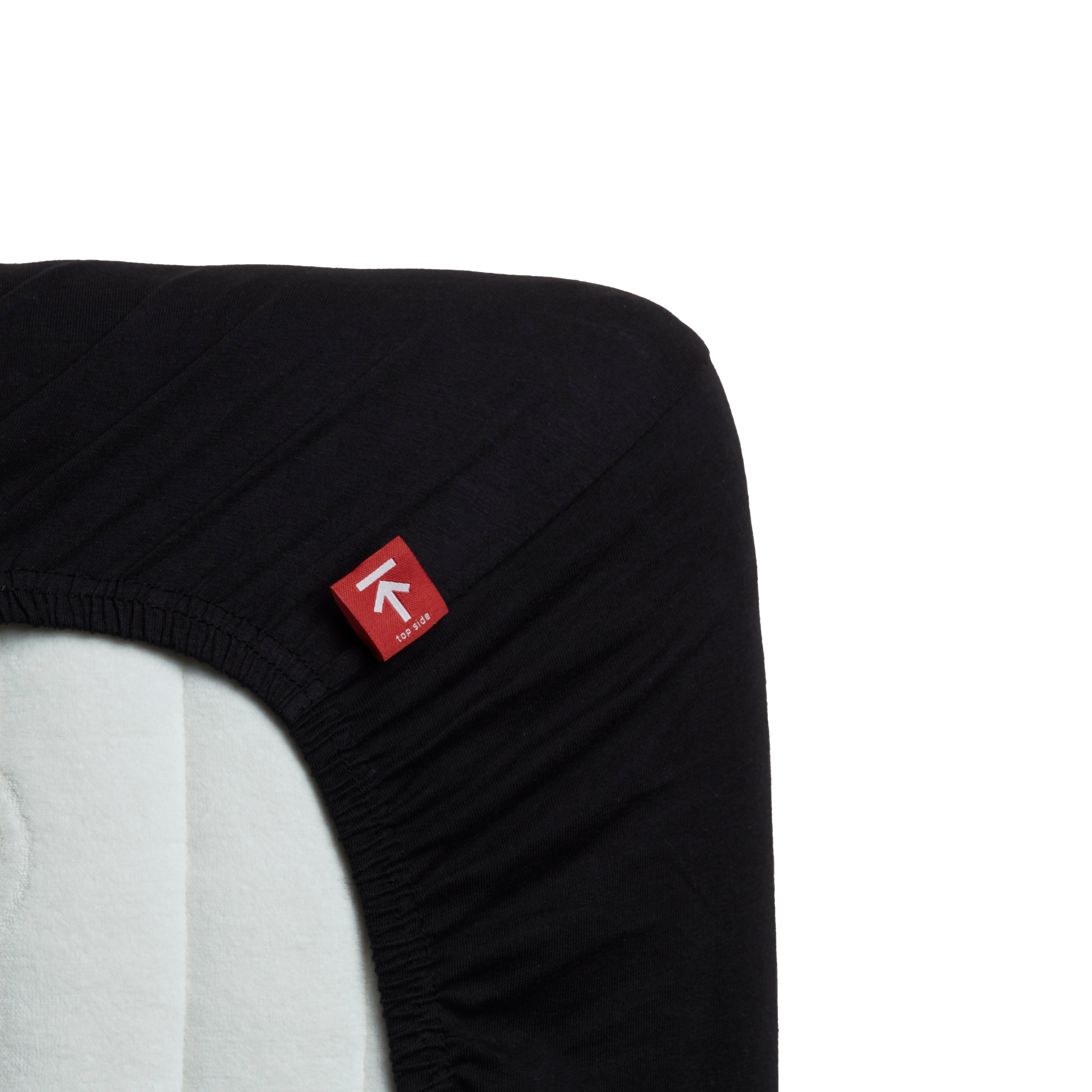 Beddinghouse Splittopper fitted sheet - Jersey Lycra - Black