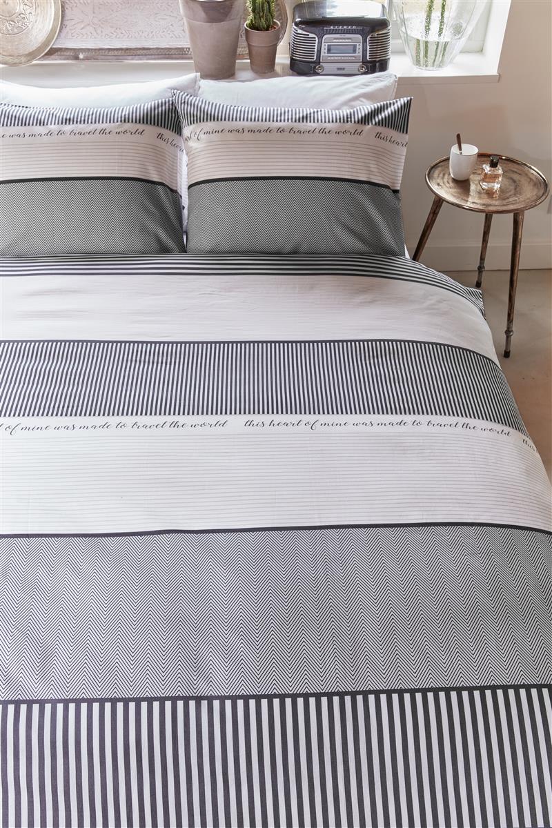 Riviera Maison State Travel Kissenbezug - Anthrazit