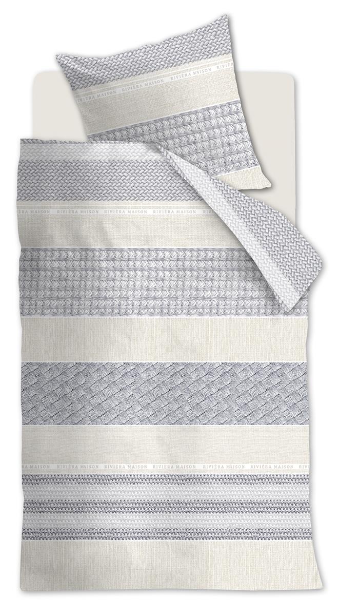 Riviera Maison Woven Nature Kissenbezug - Grau