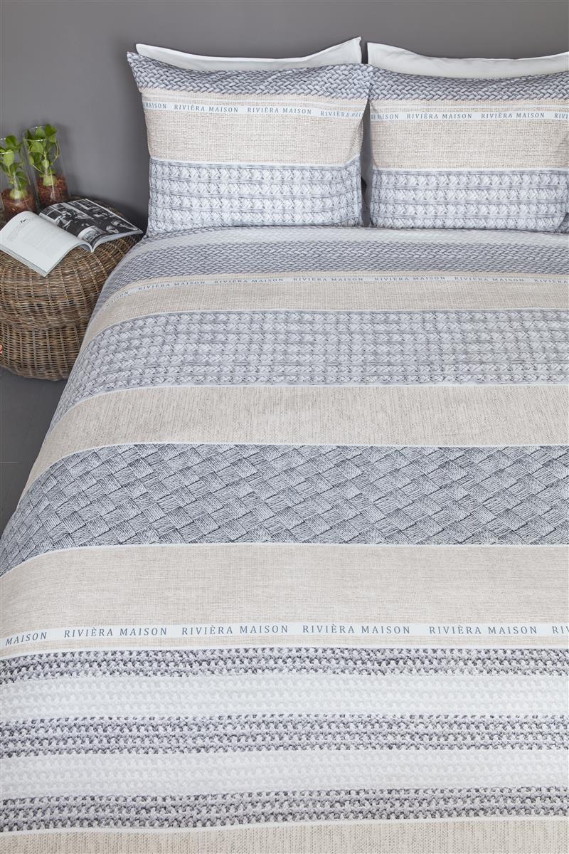 Riviera Maison Woven Nature Kissenbezug - Grau