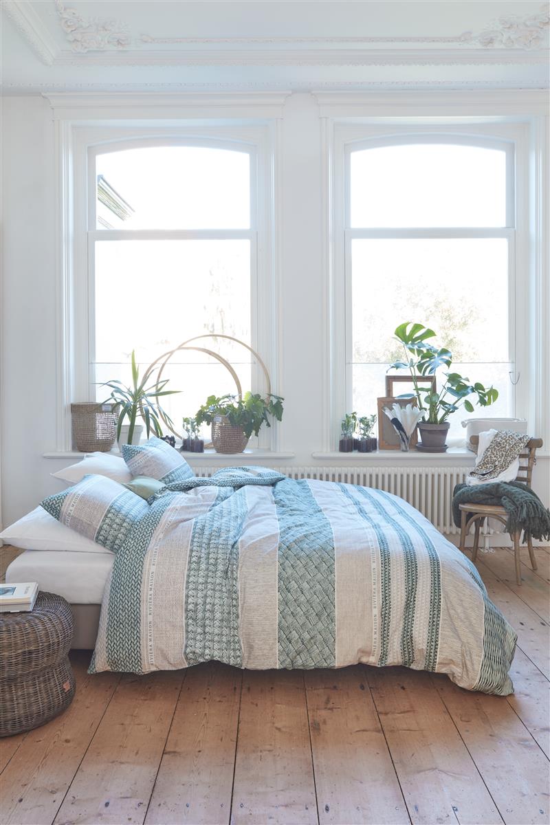 Riviera Maison Woven Nature Bettwäsche - Grün