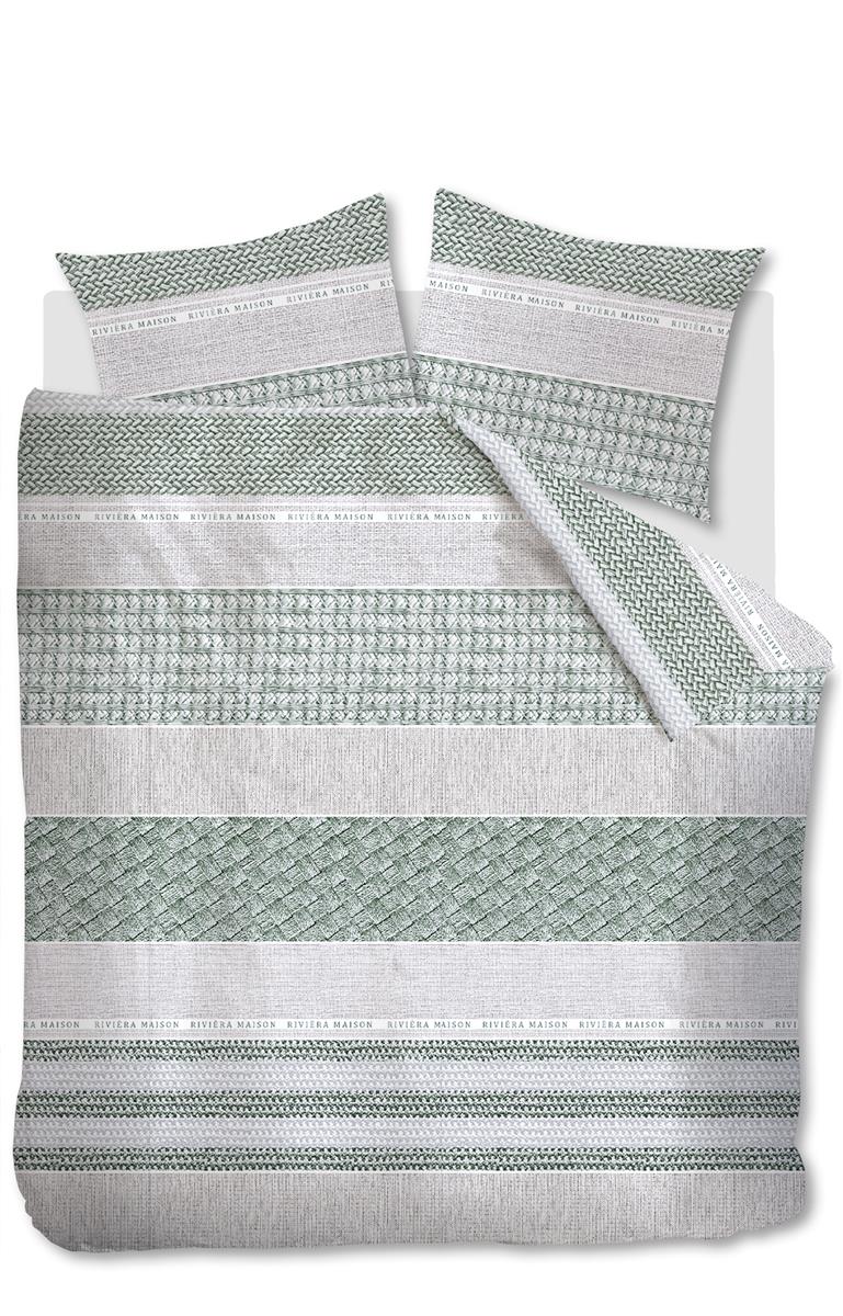 Riviera Maison Woven Nature Bettwäsche - Grün