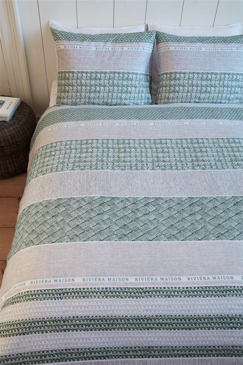 Riviera Maison Woven Nature Bettwäsche - Grün