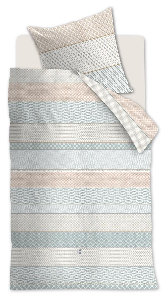 Riviera Maison Soft Tiles Kissenbezug - Zartes Rosa