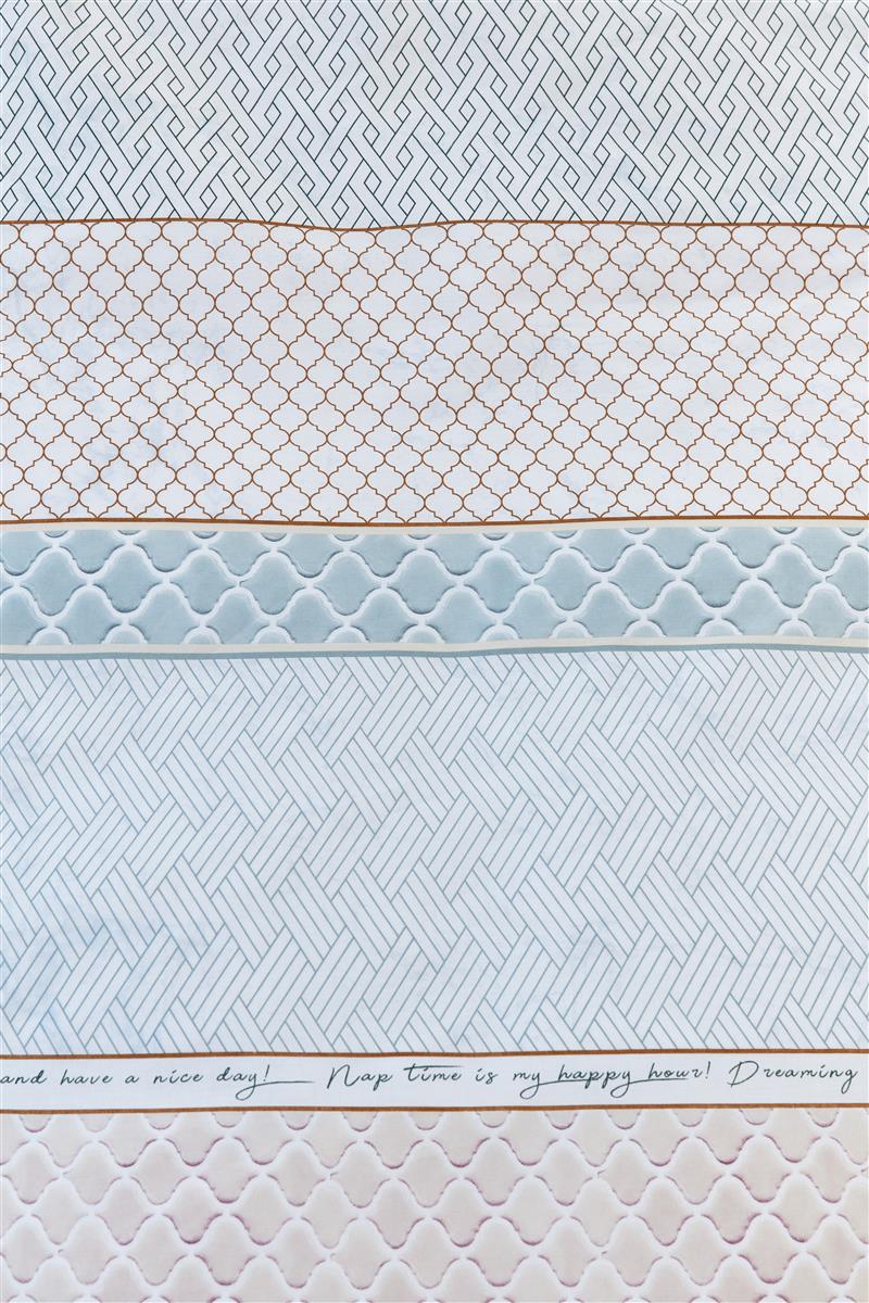 Riviera Maison Soft Tiles Kissenbezug - Zartes Rosa