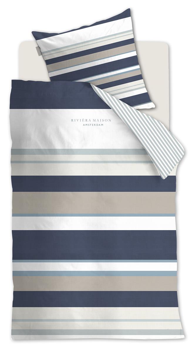 Riviera Maison Mason Ridge Kissenbezug - Blau