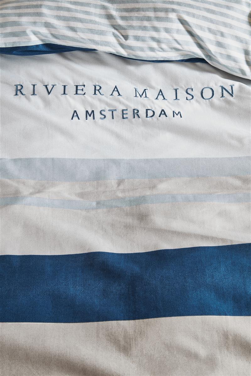 Riviera Maison Mason Ridge Kissenbezug - Blau