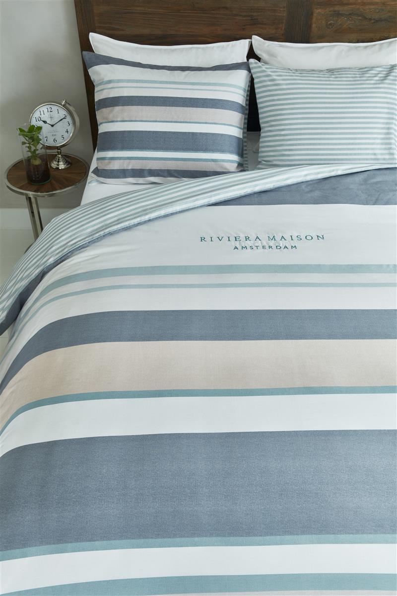 Riviera Maison Mason Ridge Kissenbezug - Grau
