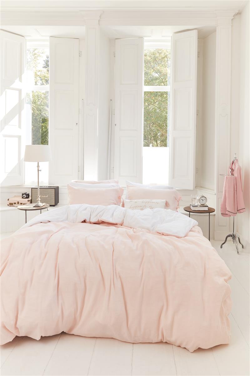 Riviera Maison Tranquility Kissenbezug - Zartes Rosa