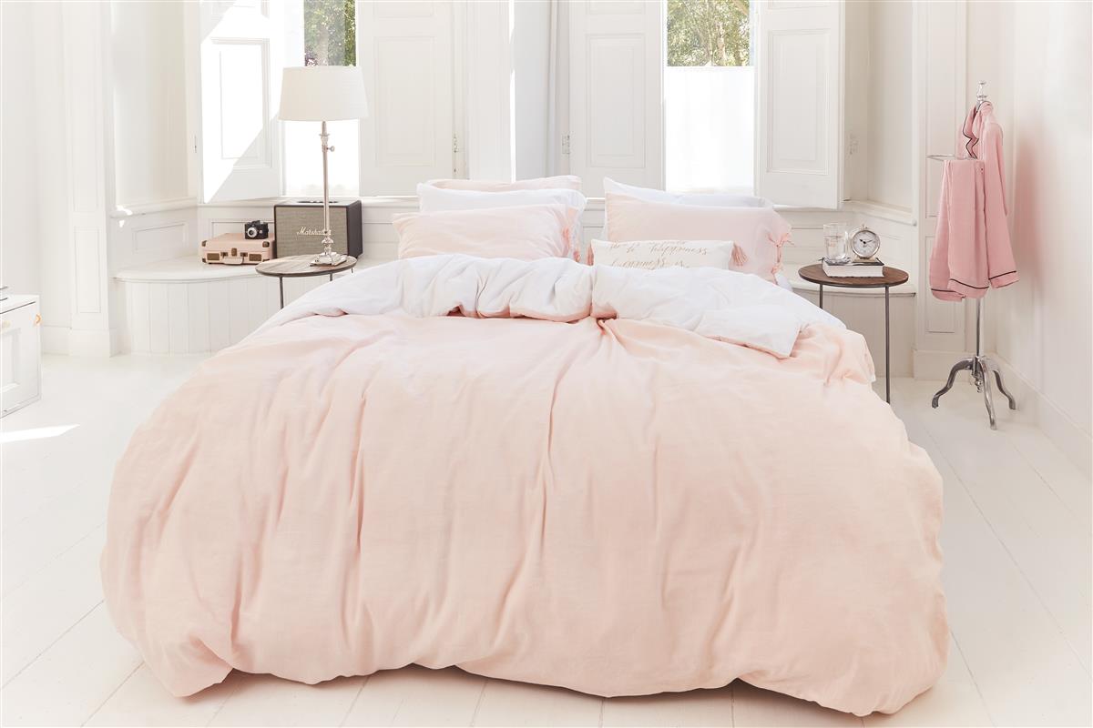 Riviera Maison Tranquility Kissenbezug - Zartes Rosa