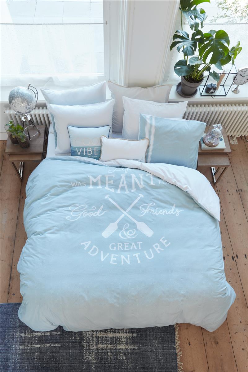 Riviera Maison Great Adventure Kissenbezug - Blaugrün