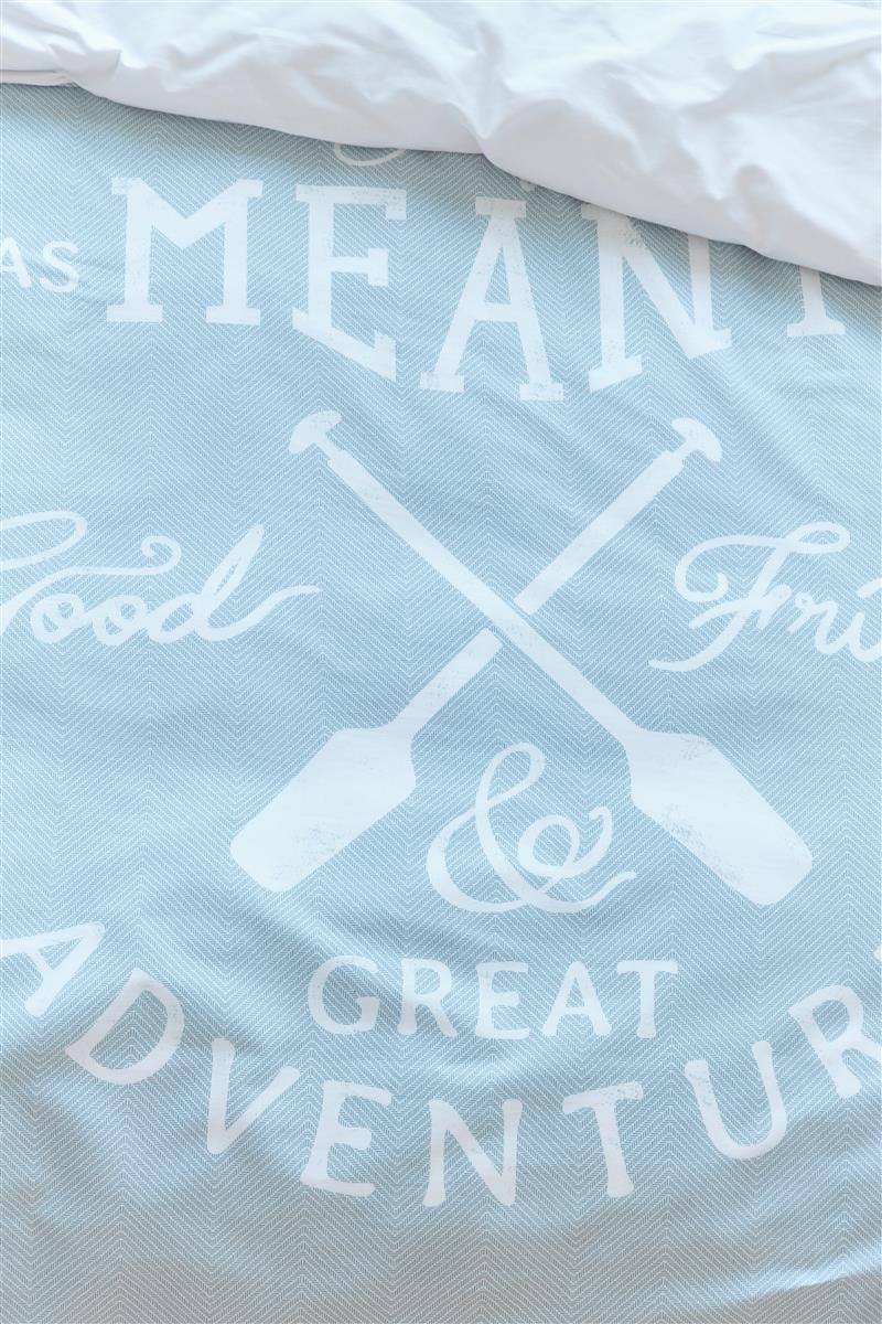 Riviera Maison Great Adventure Kissenbezug - Blaugrün