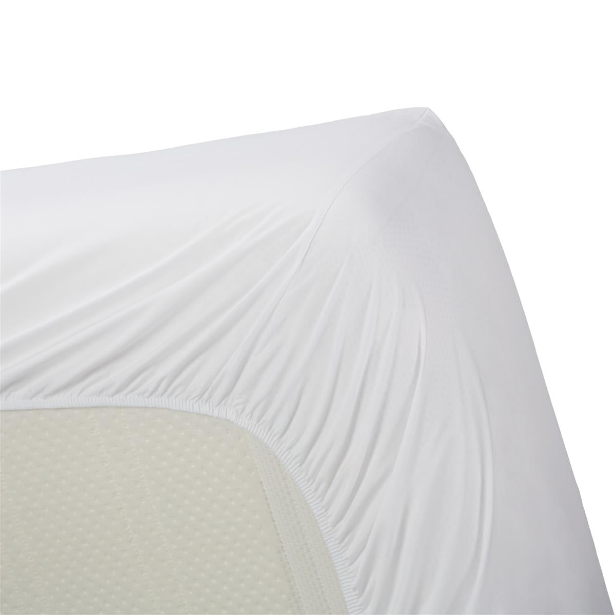Ambiante Topper fitted sheet - cotton - white