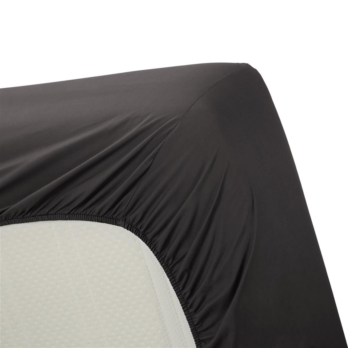 Ambiante Splittopper fitted sheet - cotton - anthracite