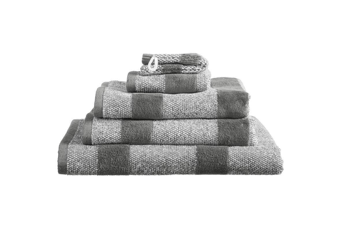 Beddinghouse Sheer Stripe Badtextilien - Anthrazit