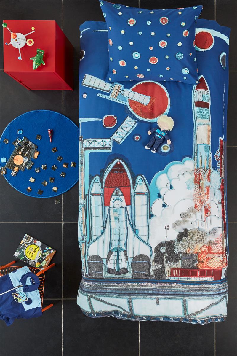 Beddinghouse Kids Rocket Ship Bettwäsche - Blau