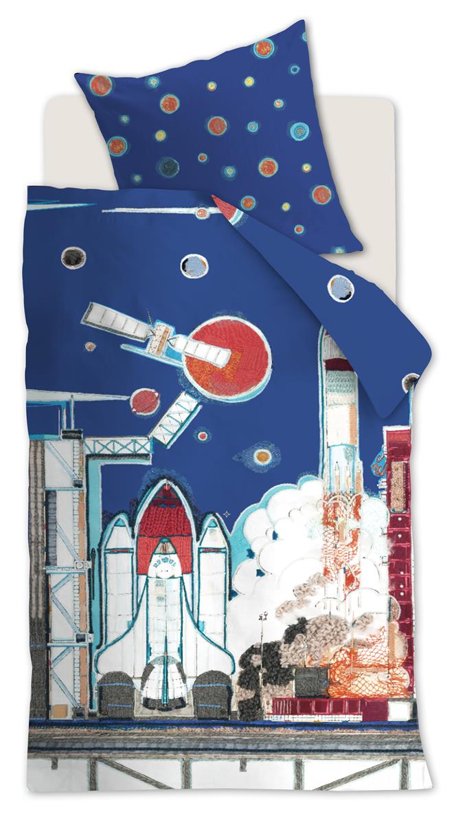 Beddinghouse Kids Rocket Ship Bettwäsche - Blau