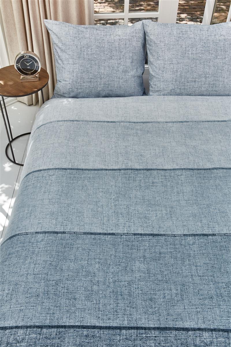 Riviera Maison Harvey Bettwäsche - Blau