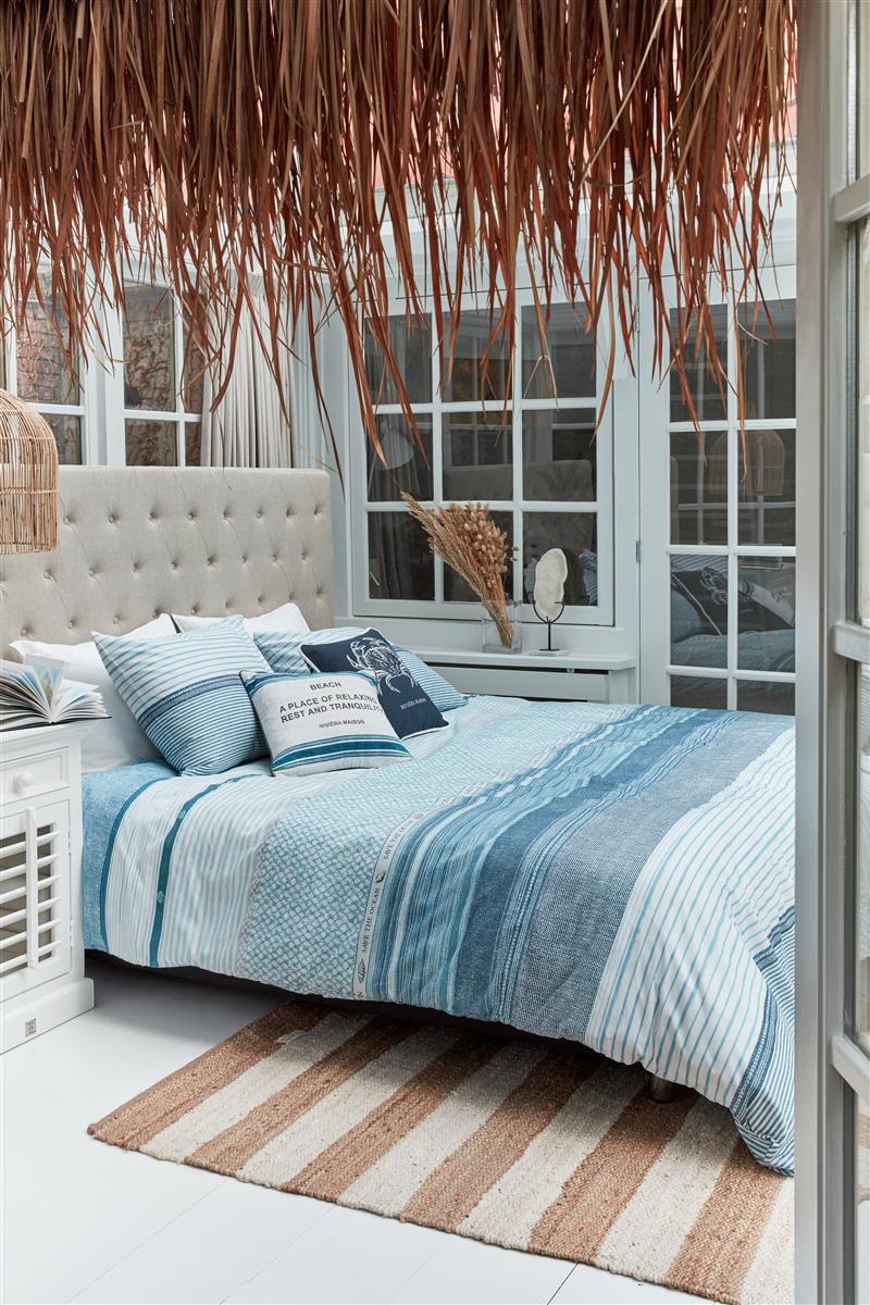 Riviera Maison Save the Ocean Kissenbezug - Blau
