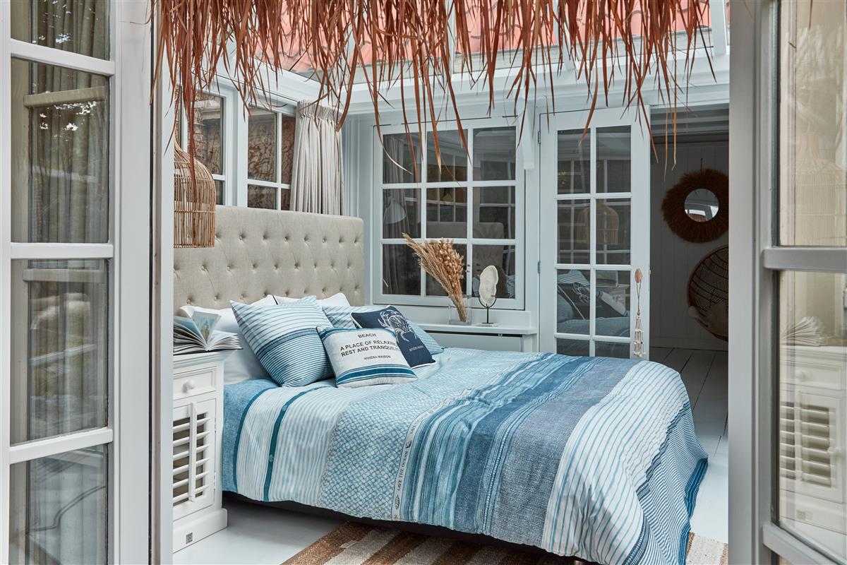 Riviera Maison Save the Ocean Kissenbezug - Blau