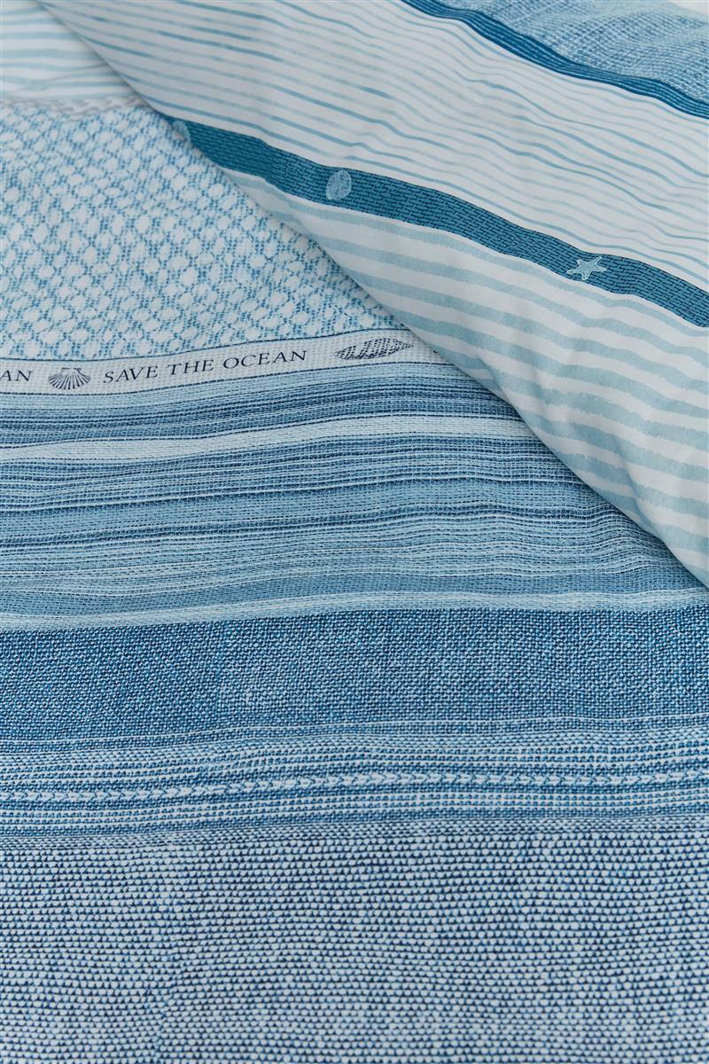 Riviera Maison Save the Ocean Bettwäsche - Blau