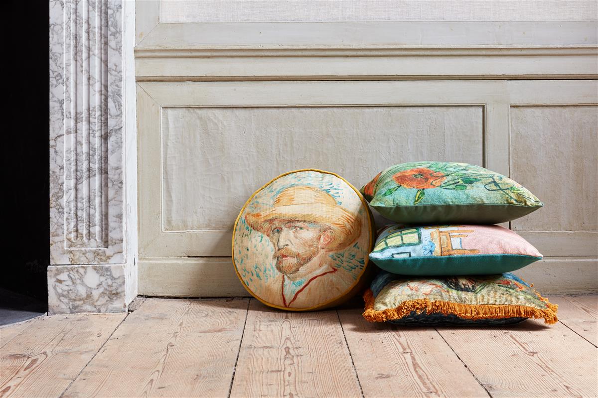 Beddinghouse x Van Gogh Museum Self Portrait Throw Pillow - Natural
