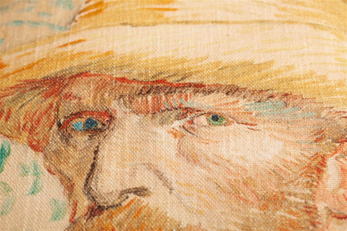 Beddinghouse x Van Gogh Museum Self Portrait Zierkissen - Natur
