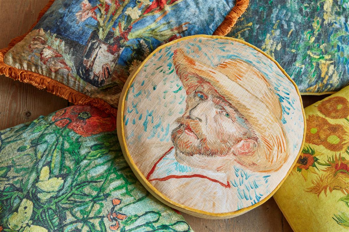 Beddinghouse x Van Gogh Museum Self Portrait Zierkissen - Natur