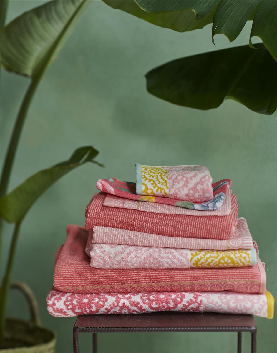 Pip Studio Good Evening Badtextilien - Korallenrot