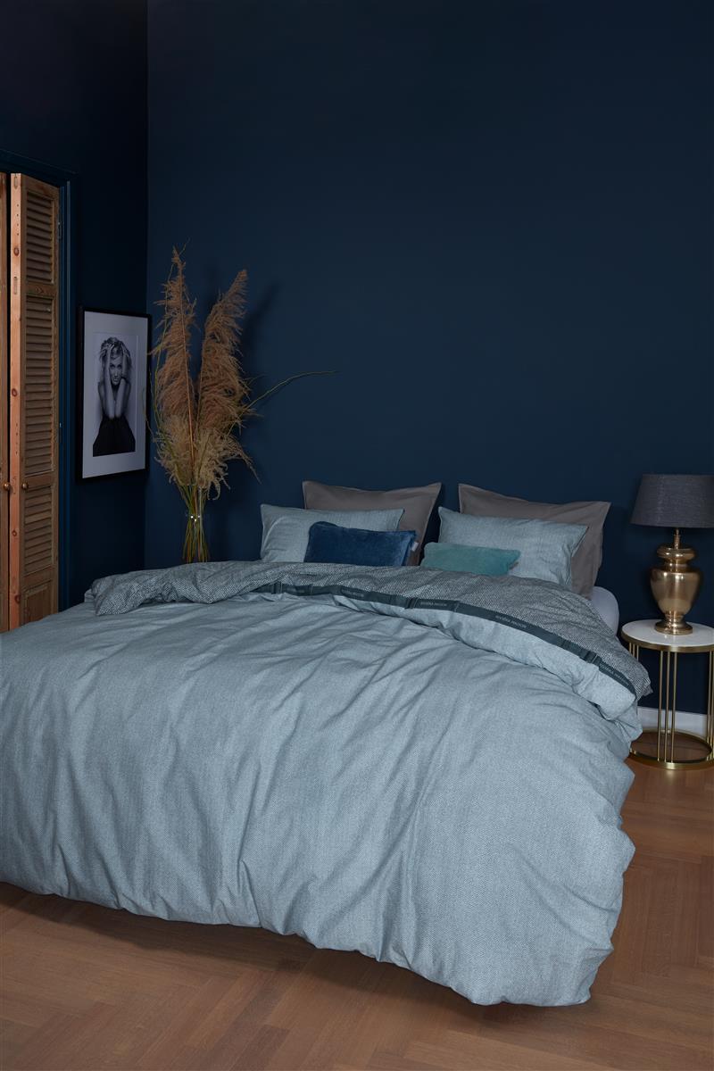 Riviera Maison Walton Bettwäsche - Blau