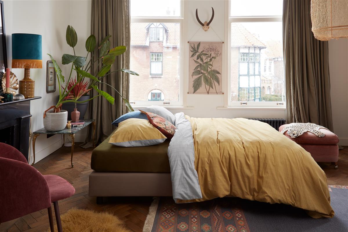 At Home by BeddingHouse All Lines Bettwäsche - Ocker