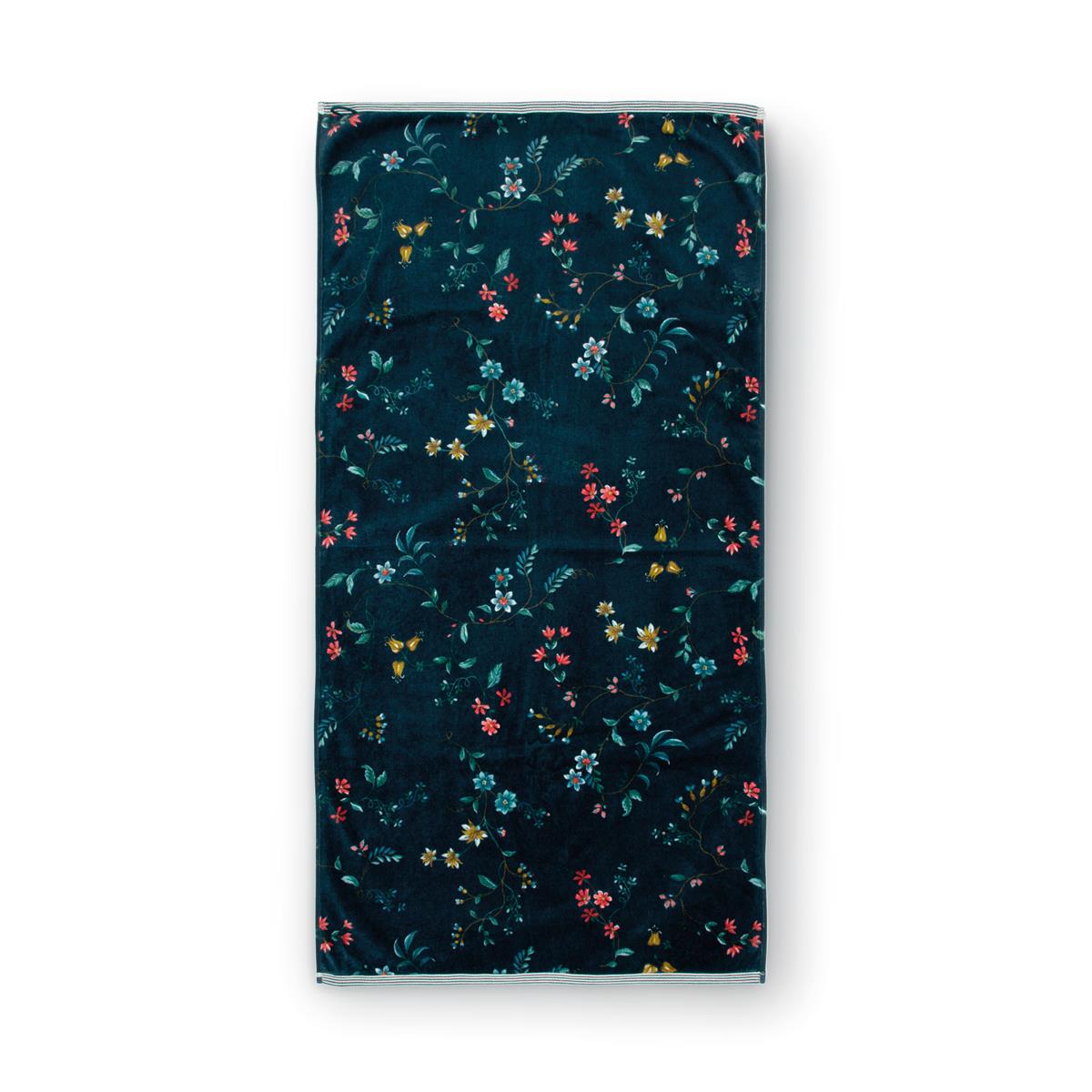 Pip Studio Les Fleurs Badtextilien - Dunkelblau