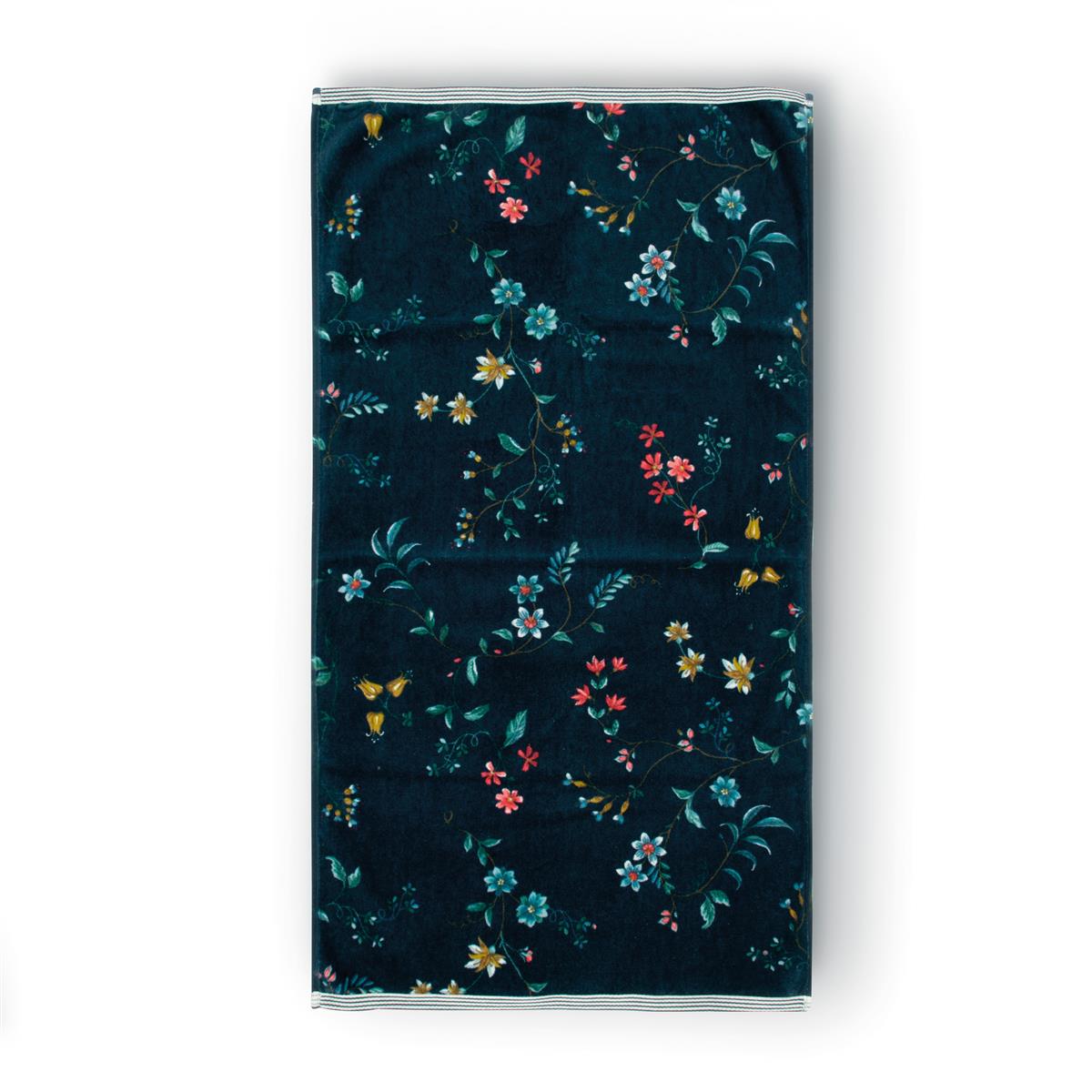 Pip Studio Les Fleurs Badtextilien - Dunkelblau