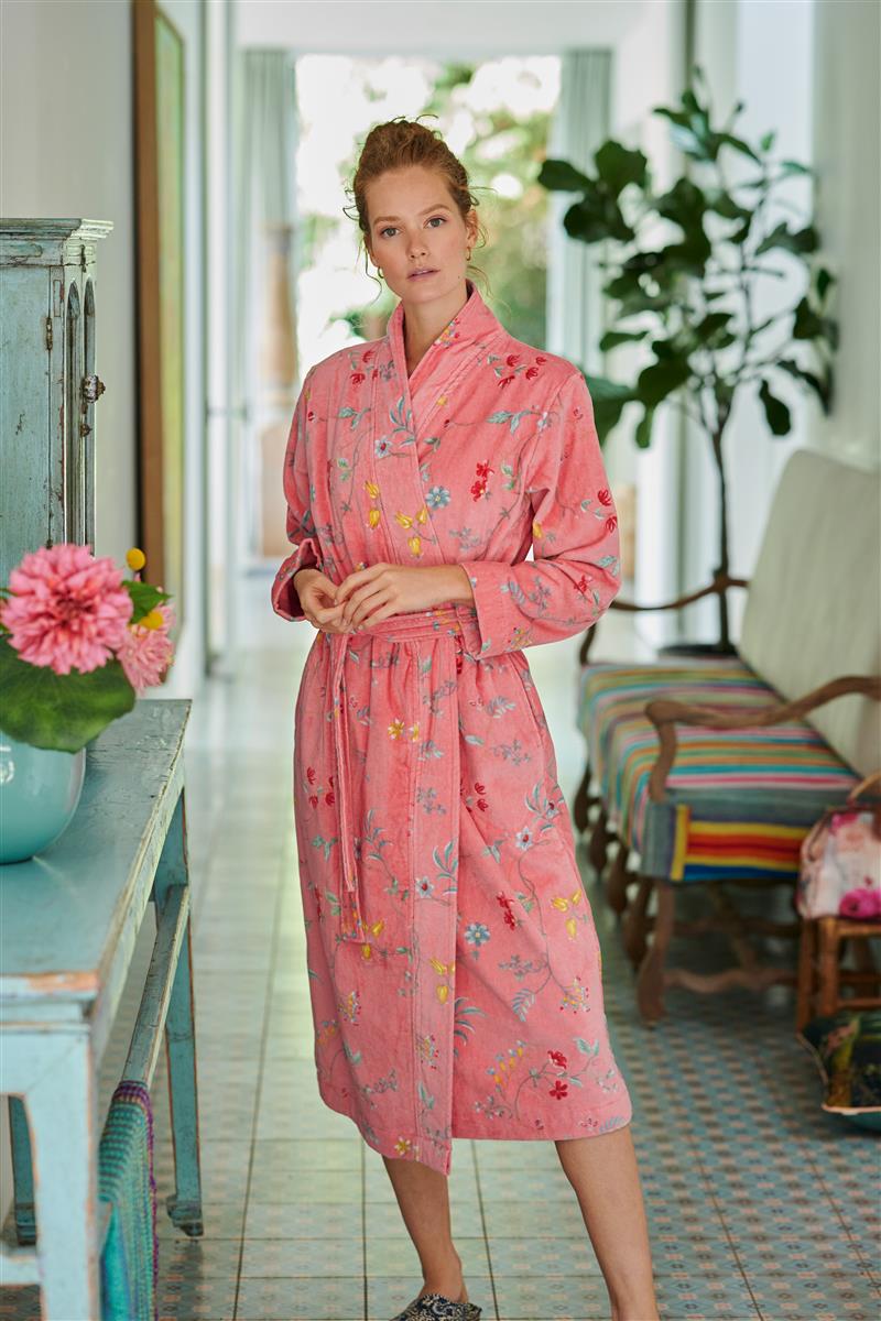Pip Studio Les Fleurs Bademantel - Rosa