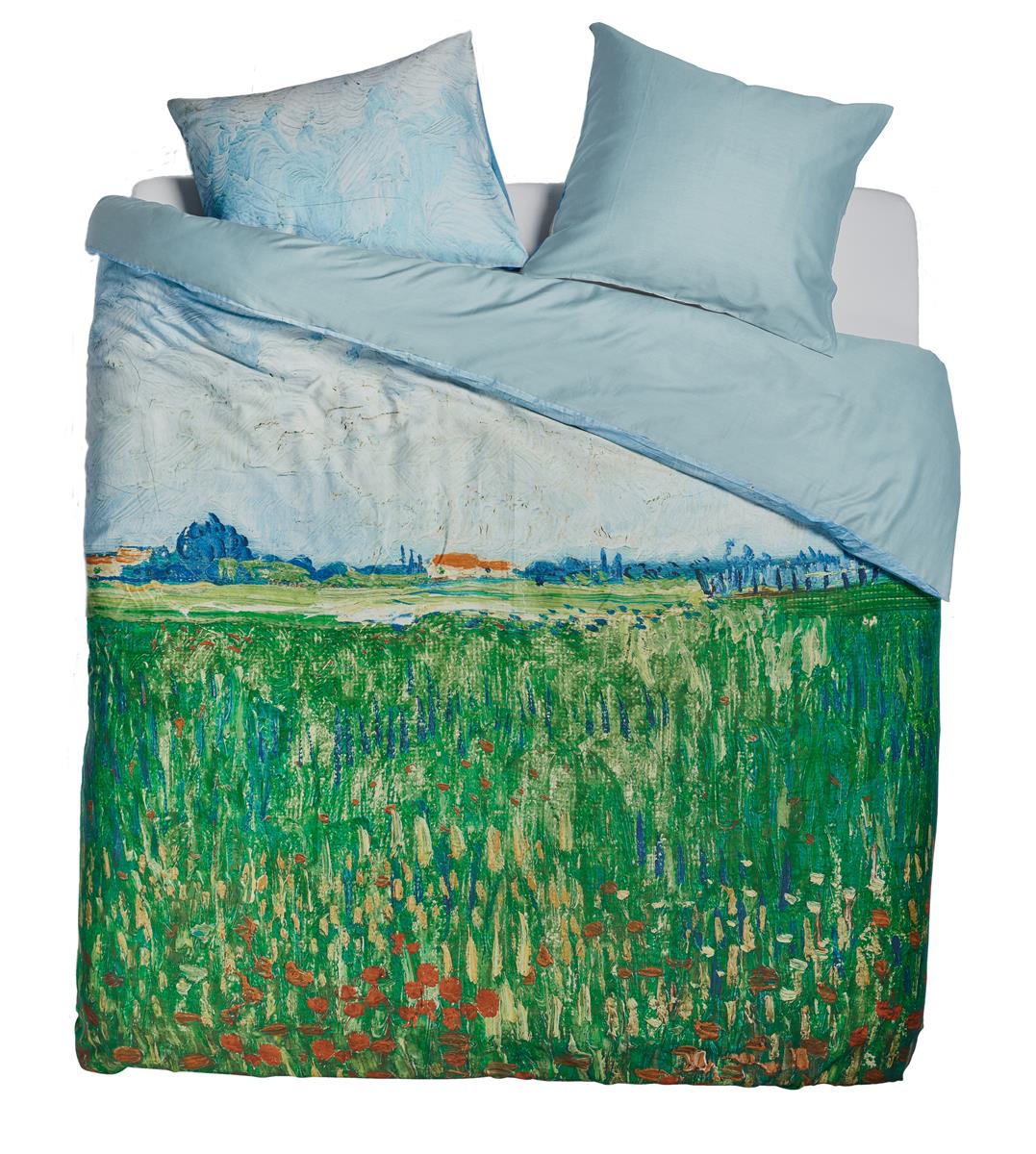 Beddinghouse x Van Gogh Museum Field with Poppies Bettwäsche - Grün