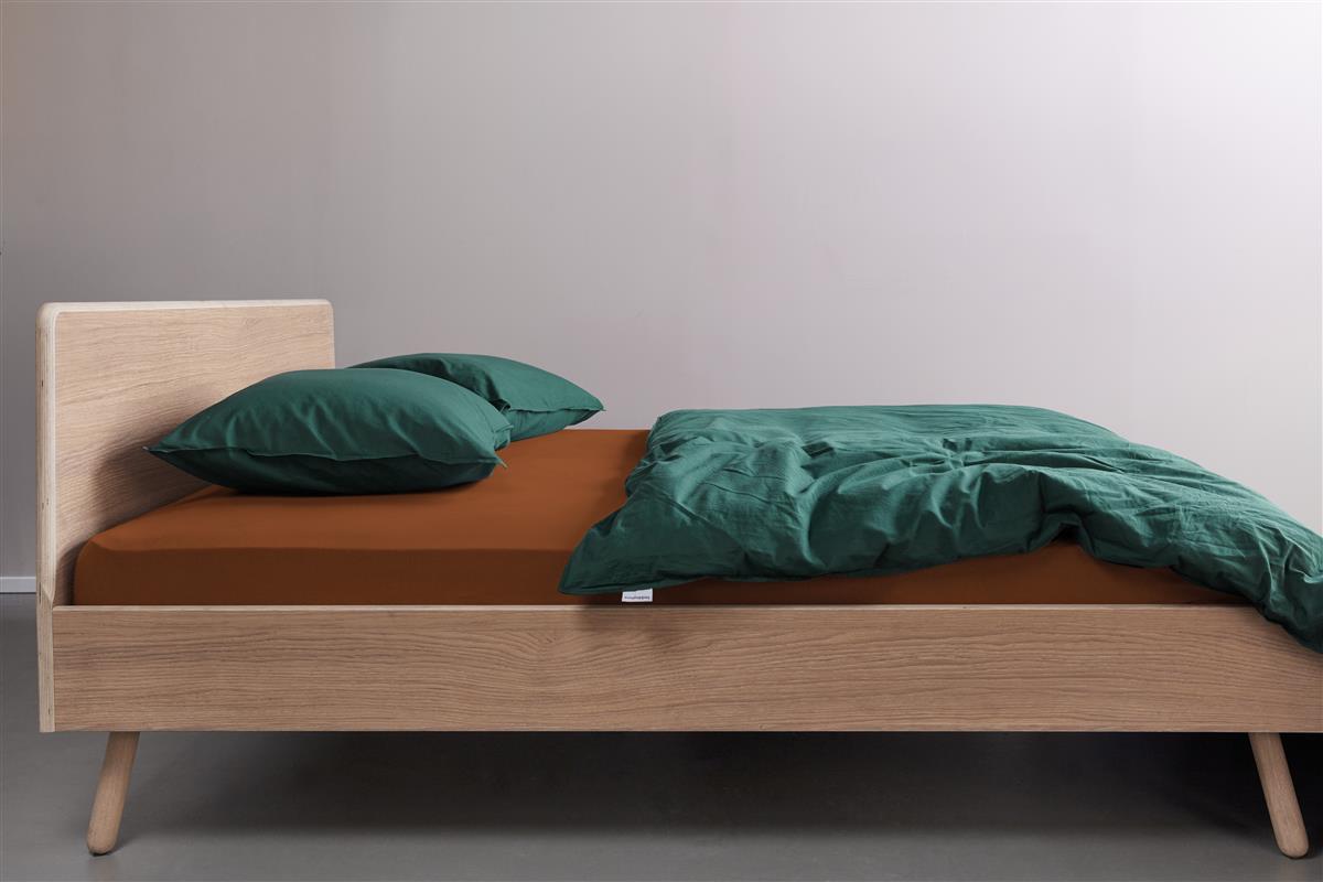 Beddinghouse Splittopper fitted sheet - Jersey - Terracotta