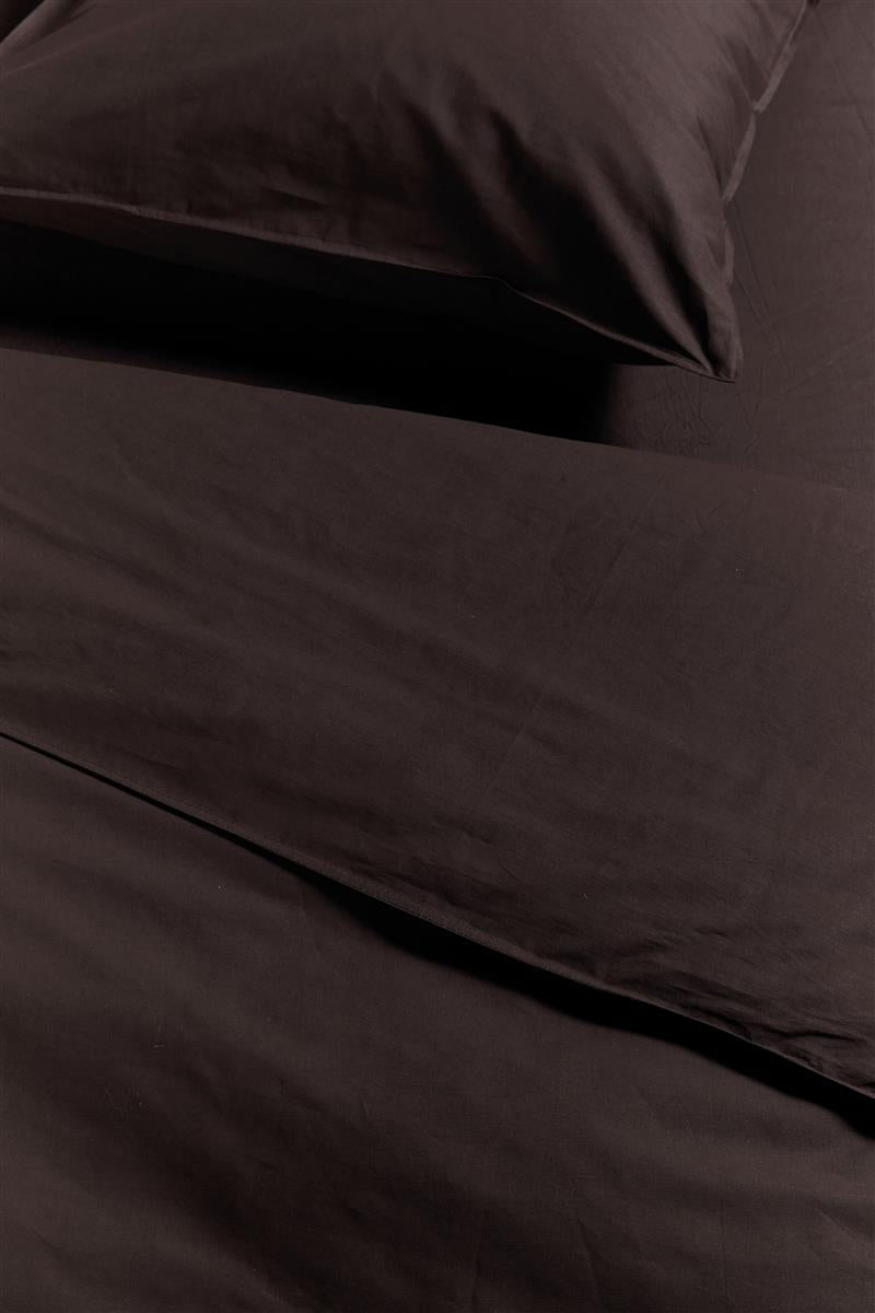 Ambiante Cotton Uni Bettwäsche - Braun