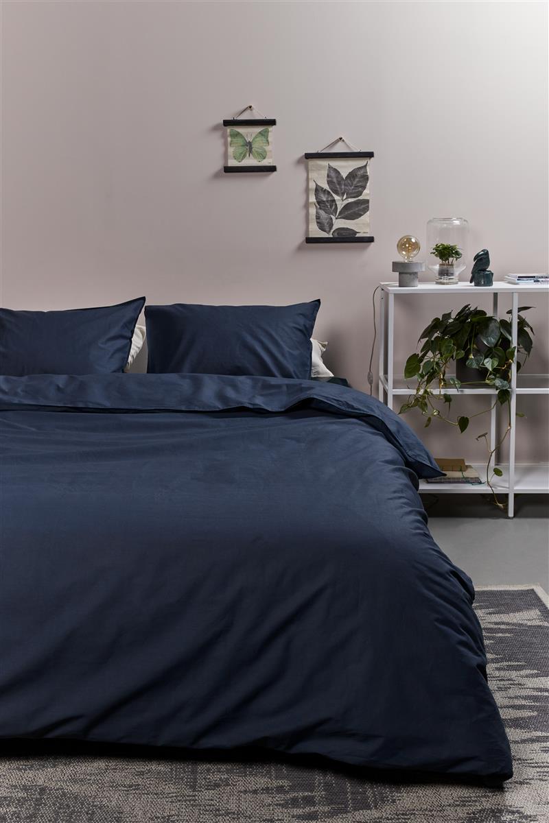 Ambiante Cotton Uni Bettwäsche - Dunkelblau