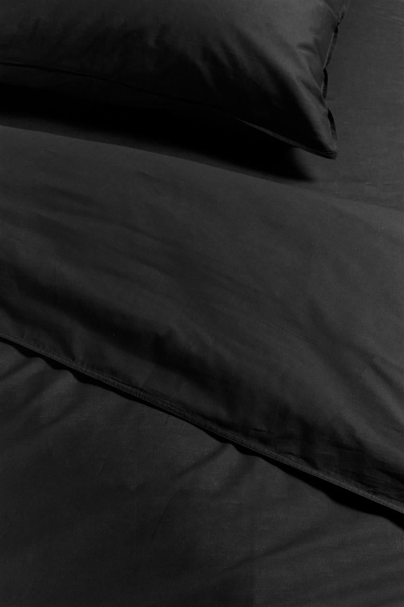 Ambiante Cotton Uni Bettwäsche - Schwarz