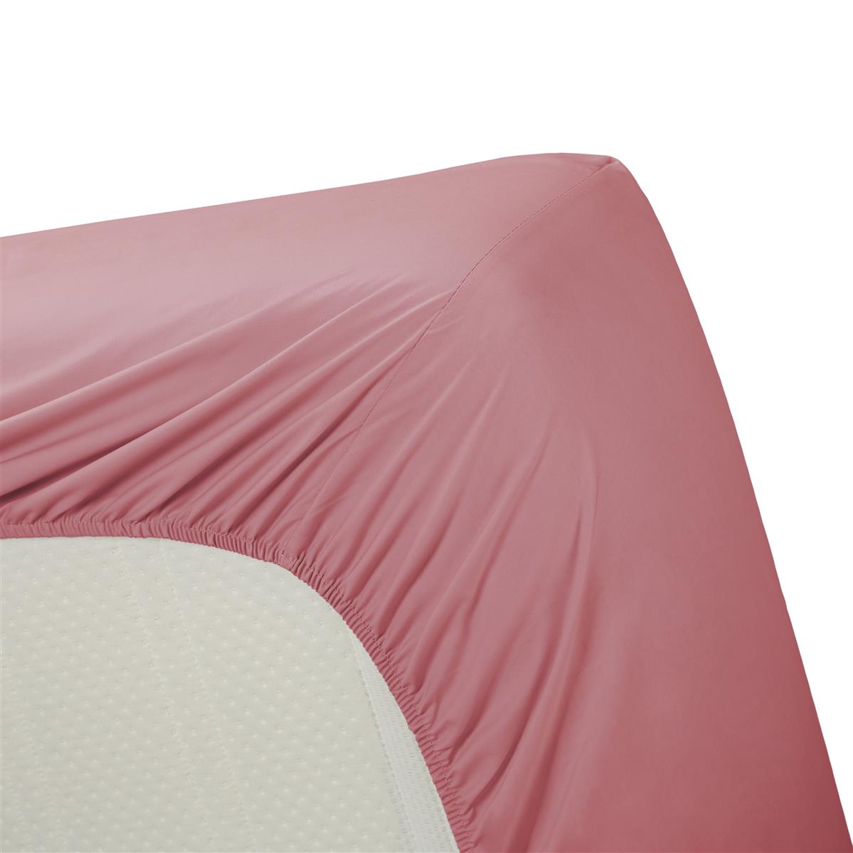 Ambiante spannbettlaken - Baumwolle - Rosa