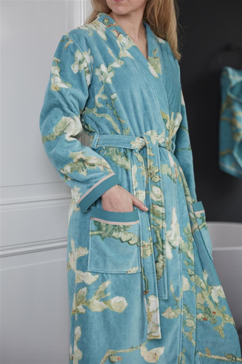 Beddinghouse x Van Gogh Museum Blossom Bathrobe - Blue