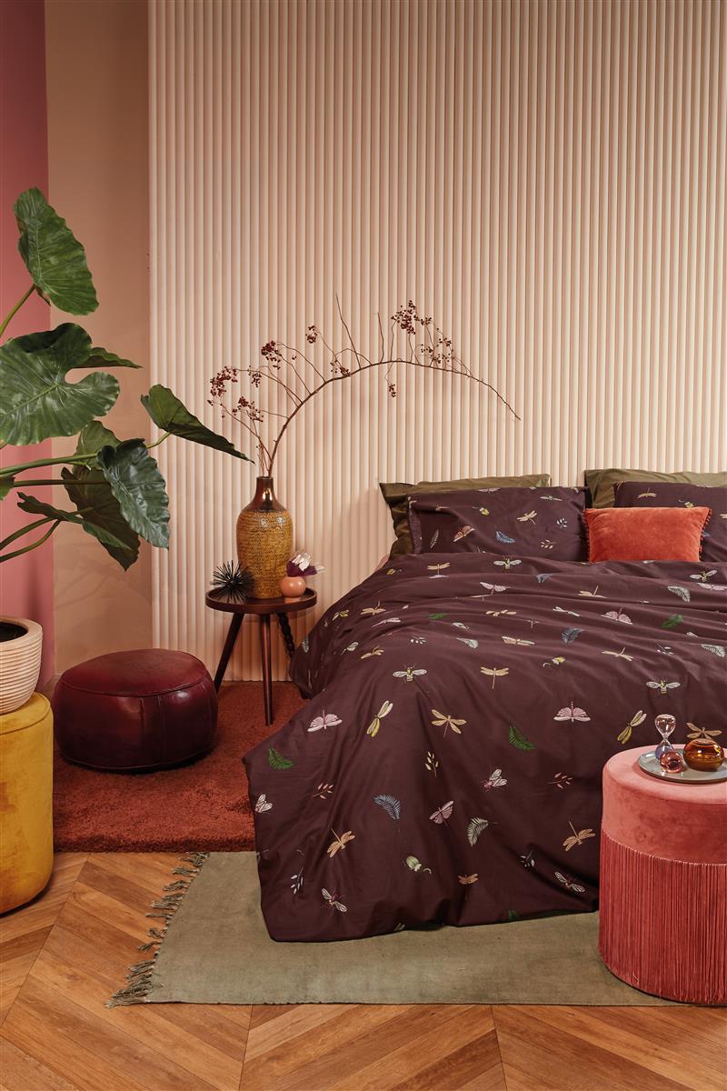 At Home by BeddingHouse Living World Bettwäsche - Aubergine